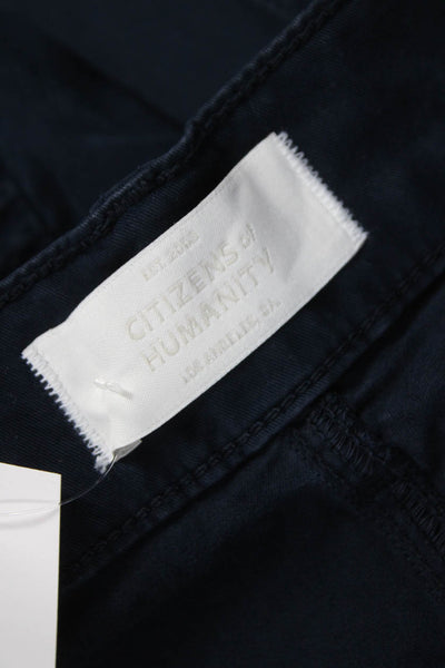Citizens of Humanity Mens Chino Pants Blue Button Cotton Stretch Size 36