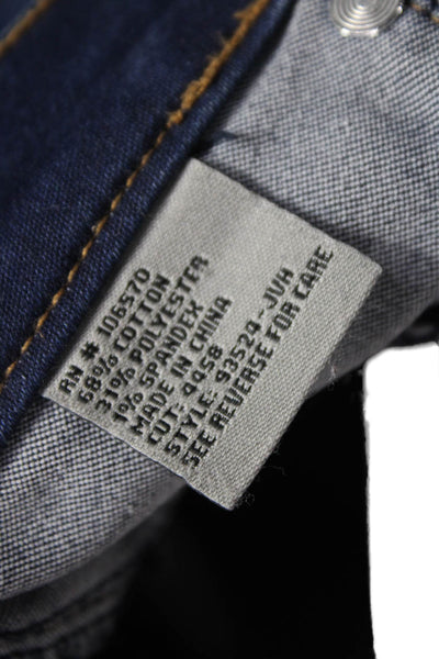 Tractr Womens Juniors Skinny Jeans Blue Button Low Rise Cotton Blend Size 25