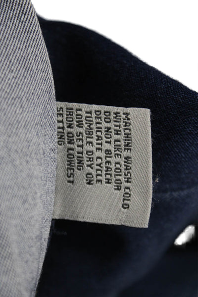 Tractr Womens Juniors Skinny Jeans Blue Button Low Rise Cotton Blend Size 25