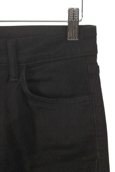 Joes Women Skinny Black Jeans Cotton Blend Mid Rise Button Fly Size 25