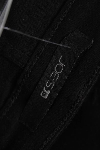 Joes Women Skinny Black Jeans Cotton Blend Mid Rise Button Fly Size 25