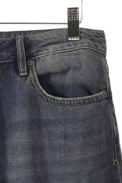 Hidden Women Wide-Leg Jeans Blue Low Rise Cotton Size 26