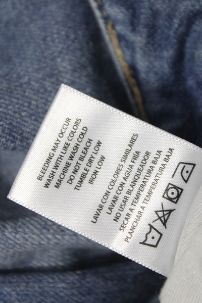 Hidden Womens Wide Leg Jeans Blue Low Rise Size 25
