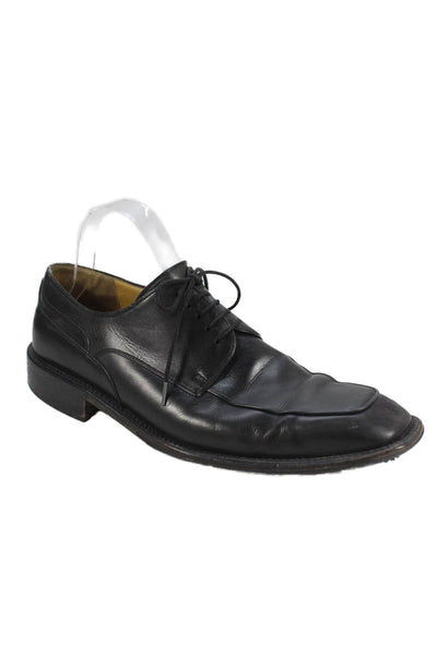 Florsheim Mens Leather Lace Up Oxford Dress Shoes Black Size 9.5