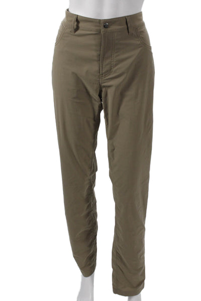Anatomie Womens Chino Pants Brown Polyamide Snap Closure Size 30