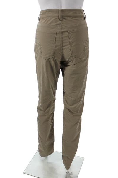 Anatomie Womens Chino Pants Brown Polyamide Snap Closure Size 30
