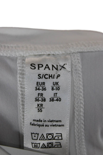 Spanx Womens Basic White Tank Nylon Crew Neck Size S