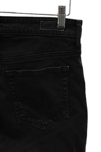 AG Women Straight High Waist Black Jeans Size 27