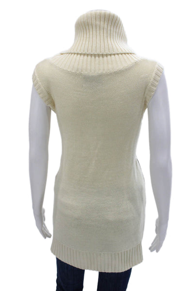 Hotel Particulier Women Tunic Sweater Merino Ivory Size S