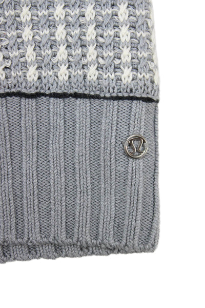 Lululemon Womens Peace Of Mind Beanie Hat Blue White Size One Size