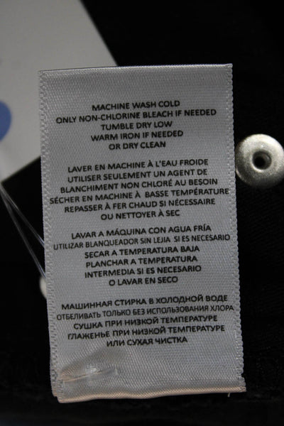 Re/Done Women Cropped High Waist Black Jeans Size 28