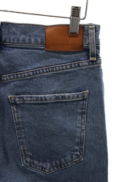 Citizens of Humanity Womens High Waist Straight Jeans Blue Cotton Size 28