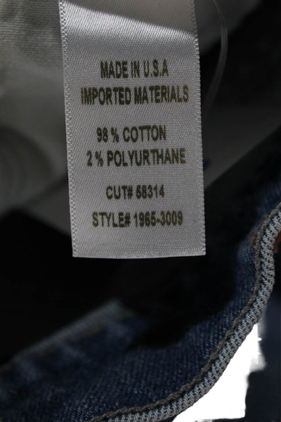 Citizens of Humanity Womens High Waist Straight Jeans Blue Cotton Size 28