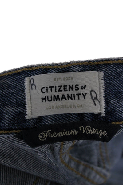 Citizens of Humanity Womens Vintage Blue Straight Jeans Mid Rise Size 29
