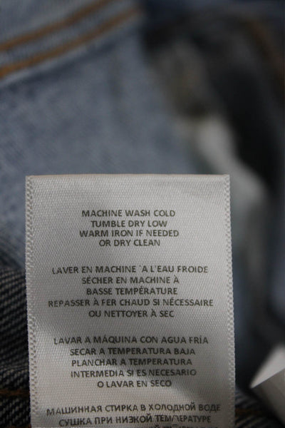 Re/Done Womens Straight High Waist Blue Jeans Size 28