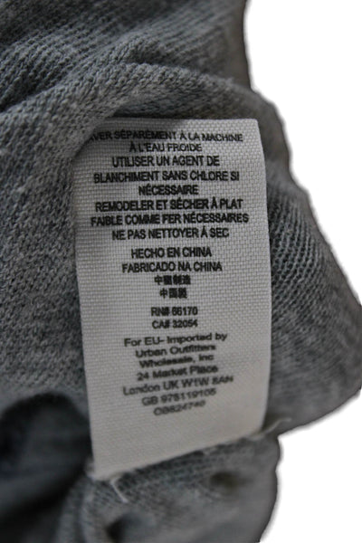 We The Free Women Basic Gray Crew Neck 3/4 Sleeve T-Shirt Size S