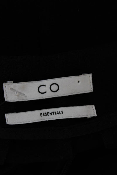 CO Womens Dress Pants Black Triacetate Zip Size S