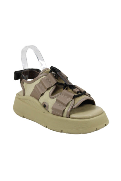 Louis Vuitton Womens Chameleon Comfort Sandals Shoes Khaki Size 7N