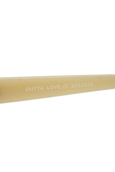 Le Specs Womens Outta Love Oval Sunglasses Beige