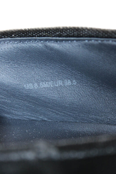 Vince Womens Velvet Casual Loafers Black Size 8.5