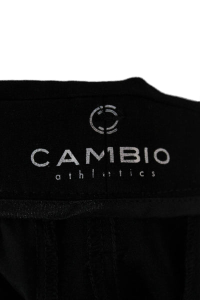 Cambio Womens Floral Viscose Ankle Pants Black Button Petite Size 8