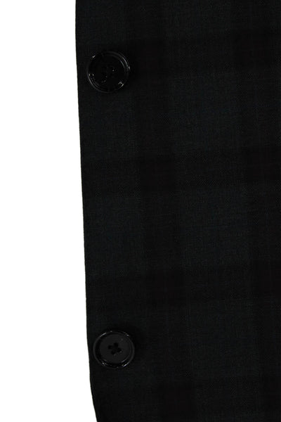 Indochino Mens 2 Piece Sport Coat Gray Wool Plaid Size 44