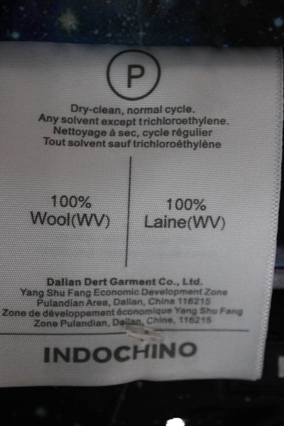 Indochino Mens 2 Piece Sport Coat Gray Wool Plaid Size 44