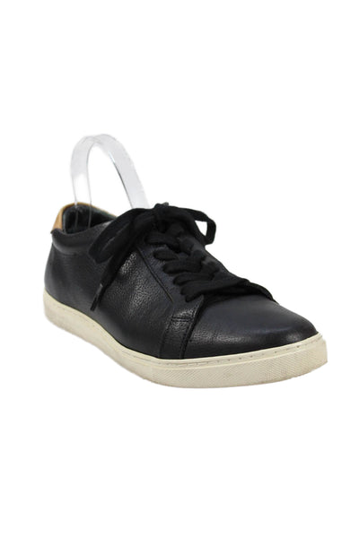 Allen Edmonds Mens Leather Lace Up Walking Sneakers Black Brown Size 8 D