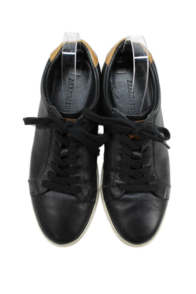 Allen Edmonds Mens Leather Lace Up Walking Sneakers Black Brown Size 8 D