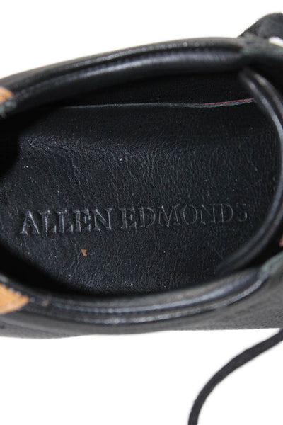 Allen Edmonds Mens Leather Lace Up Walking Sneakers Black Brown Size 8 D