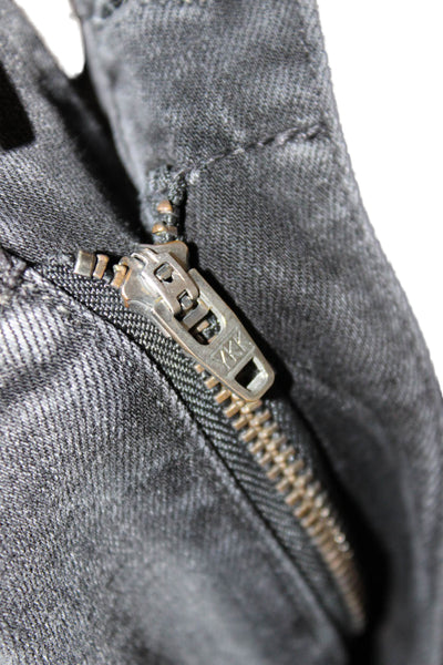 Paige Womens Tapered Jeans Black Rayon Drawstring Inseam 26 Size 26