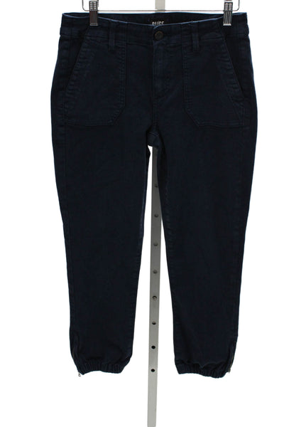 Paige Womens Cargo Pants Blue Button Fly Size 26