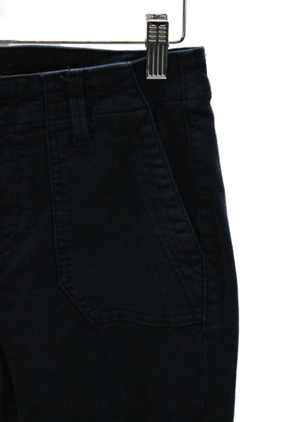 Paige Womens Cargo Pants Blue Button Fly Size 26
