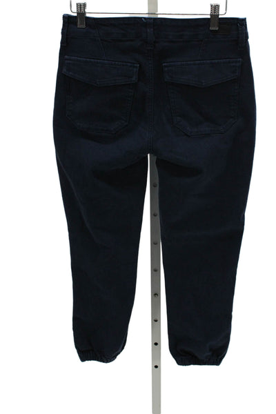 Paige Womens Cargo Pants Blue Button Fly Size 26