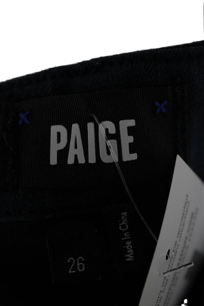 Paige Womens Cargo Pants Blue Button Fly Size 26