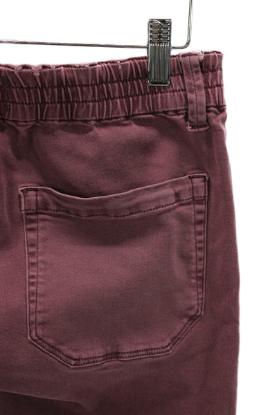 Paige Womens Chino Pants Red Cotton Drawstring Size 26