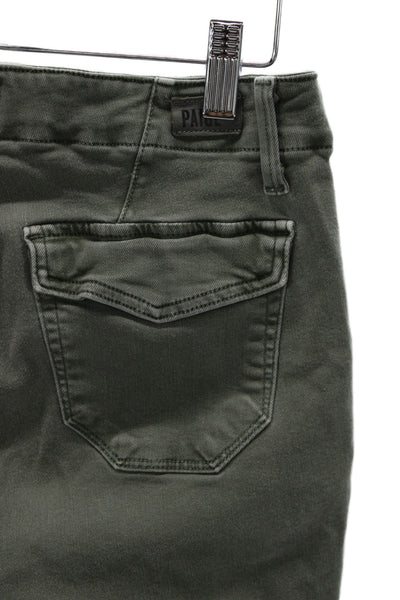 Paige Womens Jogger Pants Green Cotton Solid Size 26