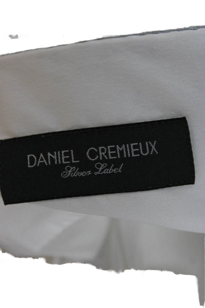 Daniel Cremieux Mens Solid Long Sleeve Button Up Shirt White Size L