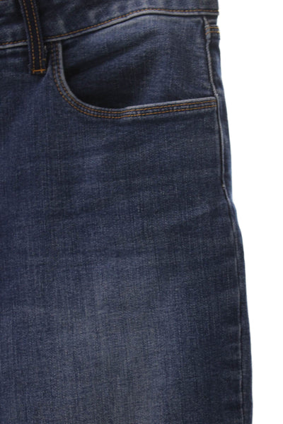 L Agence Women High Rise Skinny Jeans Blue Cotton Button Closure Size 29