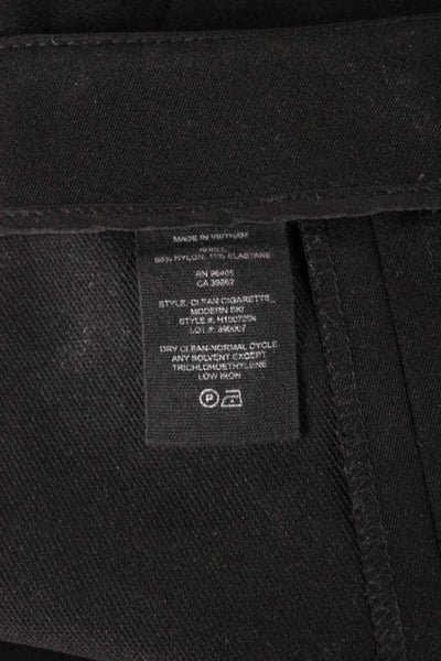 Theory Women Snow Pants Black Nylon Button Inseam 30 Size 00