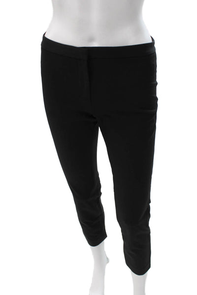 Theory Womens Ankle Pants Black Polyester Blend Zip Size 0