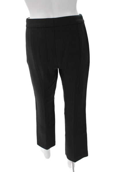 Theory Womens Dress Pants Black Polyester Button Size 0