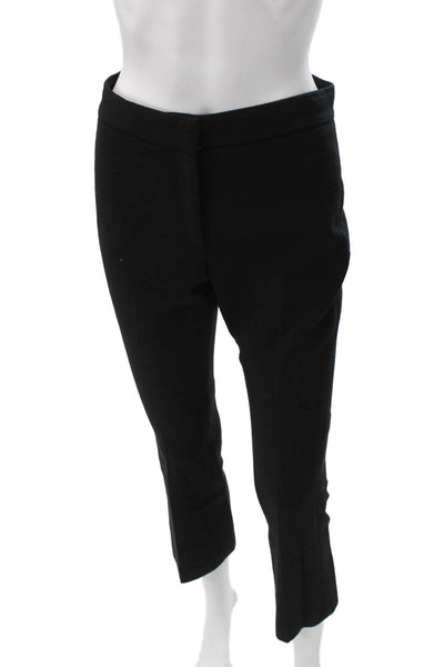 Theory Womens Cropped Viscose Black Pants Size 00