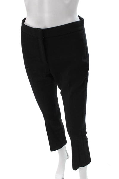 Theory Womens Cropped Viscose Black Pants Size 00