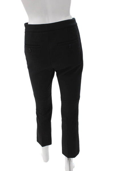 Theory Womens Cropped Viscose Black Pants Size 00