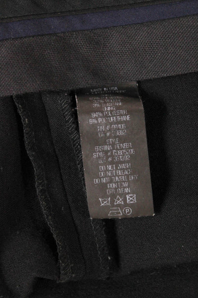 Theory Womens Cropped Viscose Black Pants Size 00