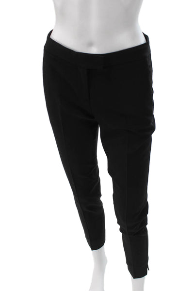 Theory Womens Ankle Pants Black Polyester Blend Solid Inseam 28 Size 0