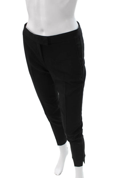 Theory Womens Ankle Pants Black Polyester Blend Solid Inseam 28 Size 0