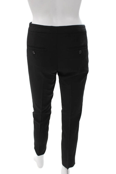 Theory Womens Ankle Pants Black Polyester Blend Solid Inseam 28 Size 0