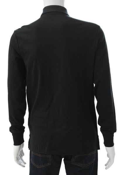 Polo Ralph Lauren Mens Long Sleeves Classic Fit Polo Shirt Black Size Small